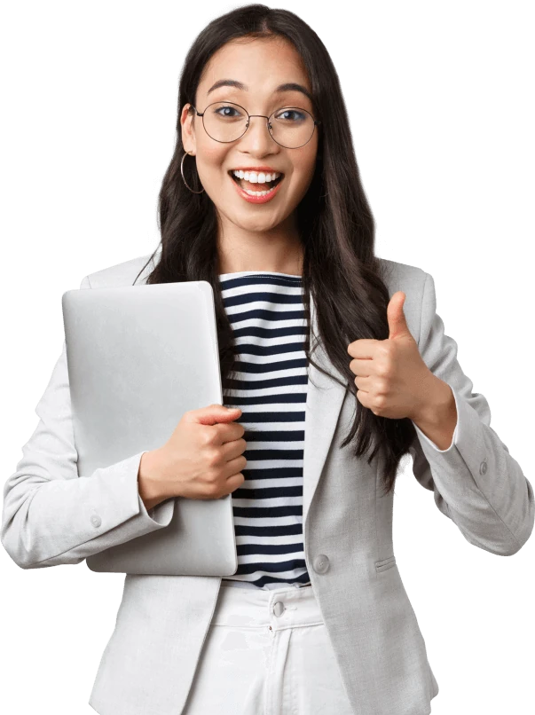 Woman giving thumbs up Woman giving thumbs up